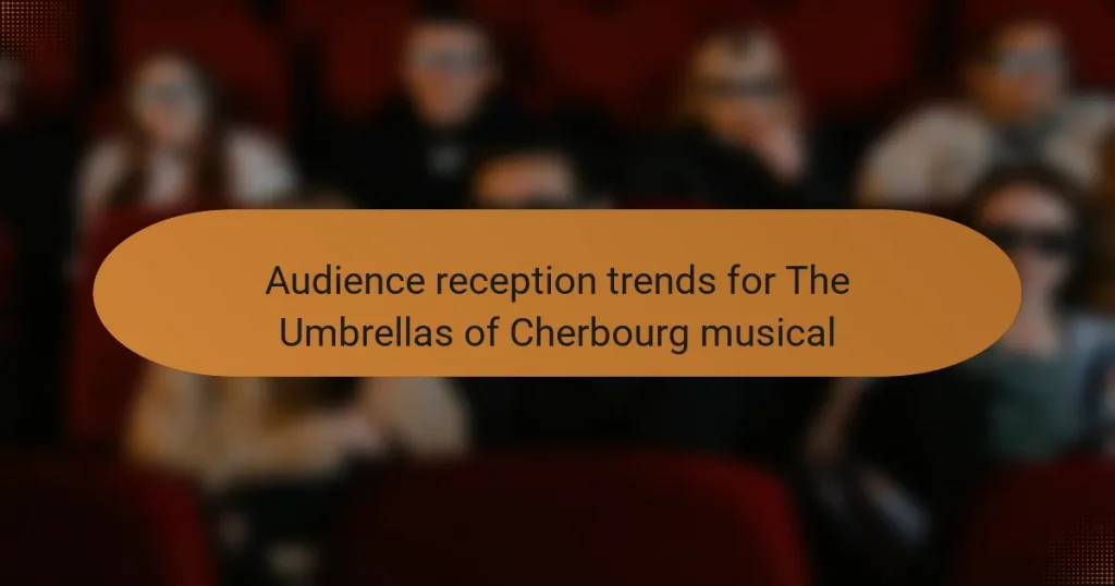 Audience reception trends for The Umbrellas of Cherbourg musical