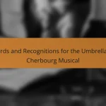 Awards and Recognitions for the Umbrellas of Cherbourg Musical