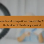 Awards and recognitions received by The Umbrellas of Cherbourg musical