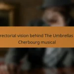 Directorial vision behind The Umbrellas of Cherbourg musical